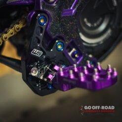 Alternative view of Warp 9 Sur Ron Light Bee X & 79Bike Adjustable Foot Peg Mount